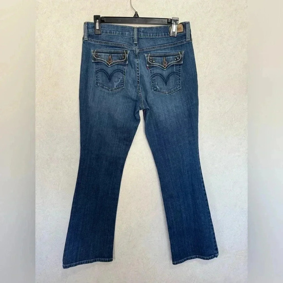 LEVI’S Women’s Bootcut Flare Wide Legs Jean Pants Size 6 Western Rodeo Riding - Picture 3 of 11